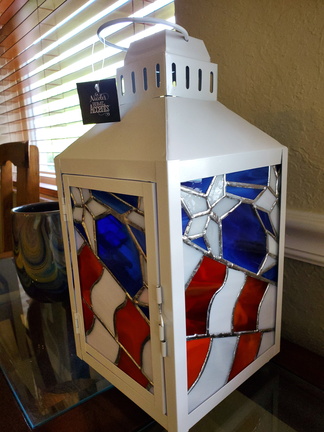 White USA Lantern